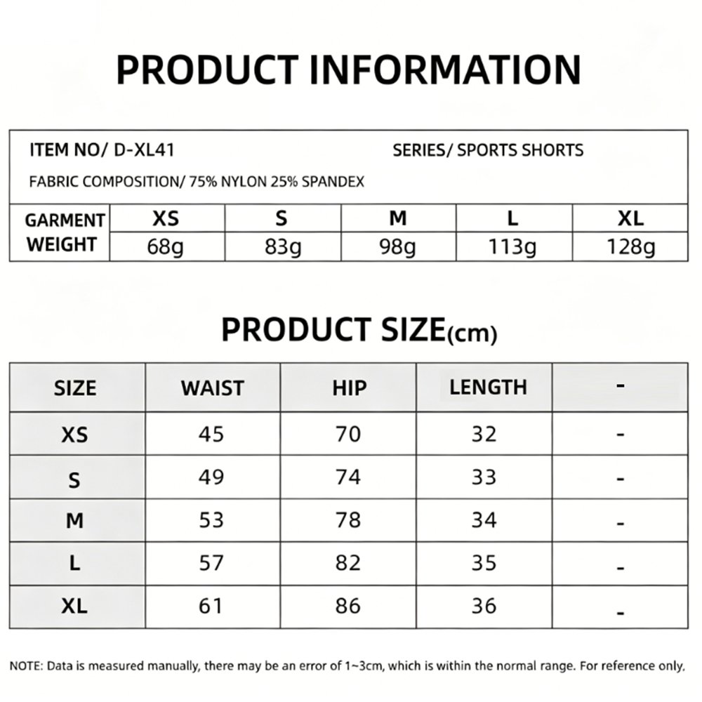 Tummy Control Yoga Shorts D XL41 1
