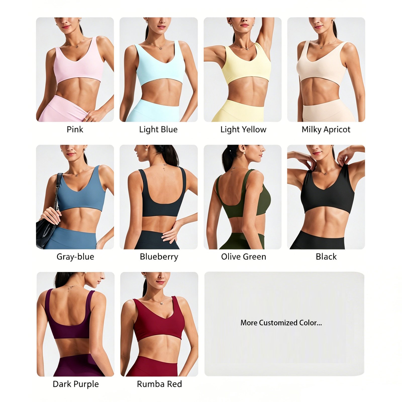 Yoga Sports Bras YB1353 color option 1