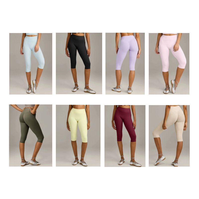 High Waist Butt Lifting Capri Yoga Leggings YK1554 1 1