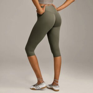 High Waist Butt Lifting Capri Yoga Leggings YK1554