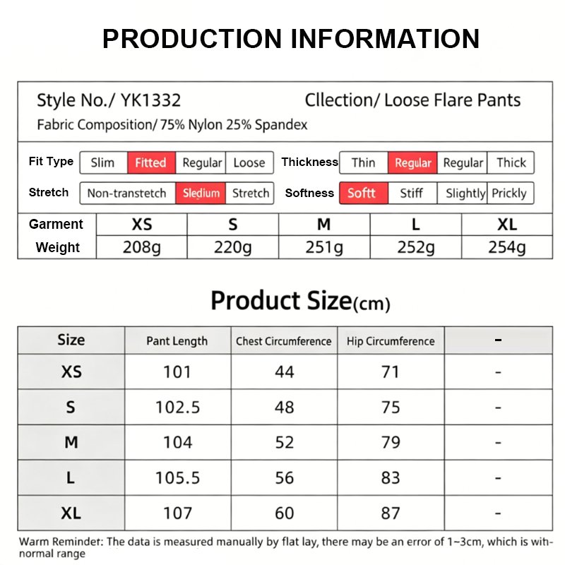 High Waist V Cut Flare Yoga Leggings YK1332 8