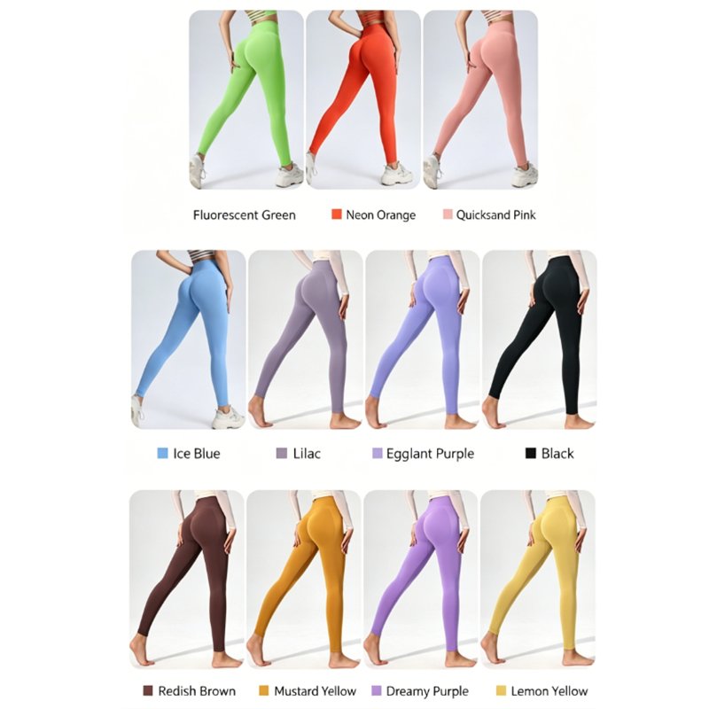 High Waisted No VPL Yoga Leggings K940 4
