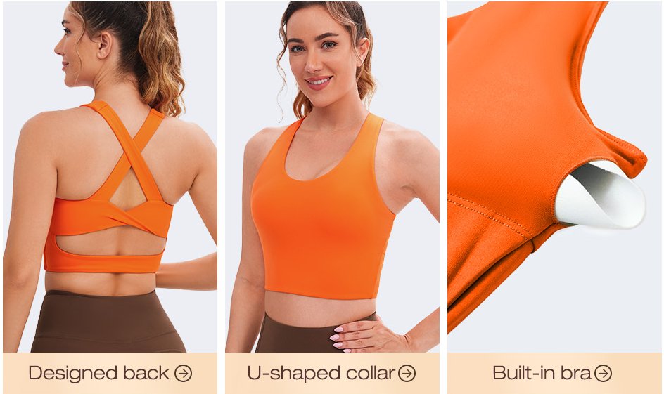 Sports Bras for Women Criss Cross Back AY001 9