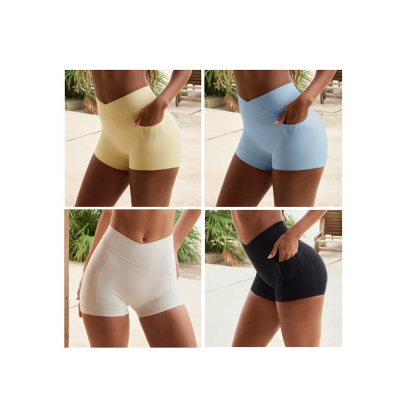Tummy Control Yoga Shorts DK6002 8 Tummy Control Yoga Shorts DK6002 7