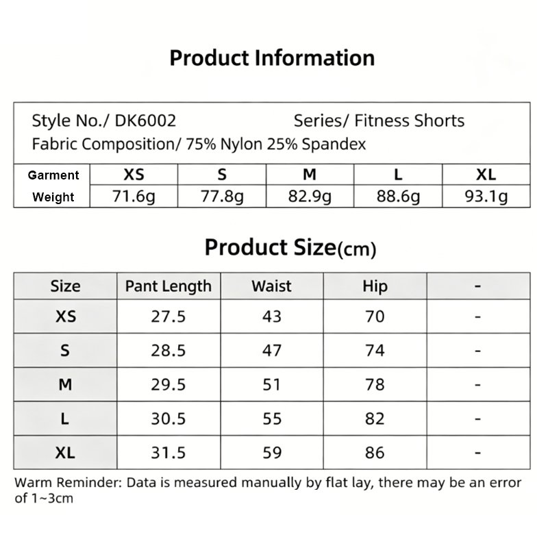 Tummy Control Yoga Shorts DK6002 7 Tummy Control Yoga Shorts DK6002 8