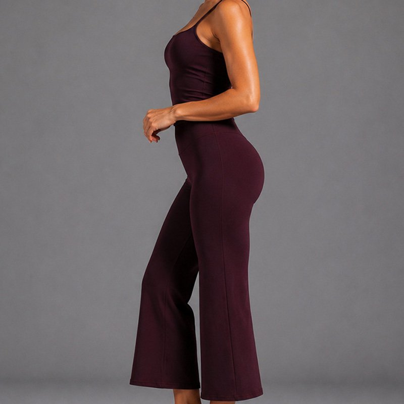 Cami Top & Cropped Straight Leg 2-Piece Yoga Fitness Sets TZ6089 6 2 Piece Yoga Fitness Sets TZ6089 12
