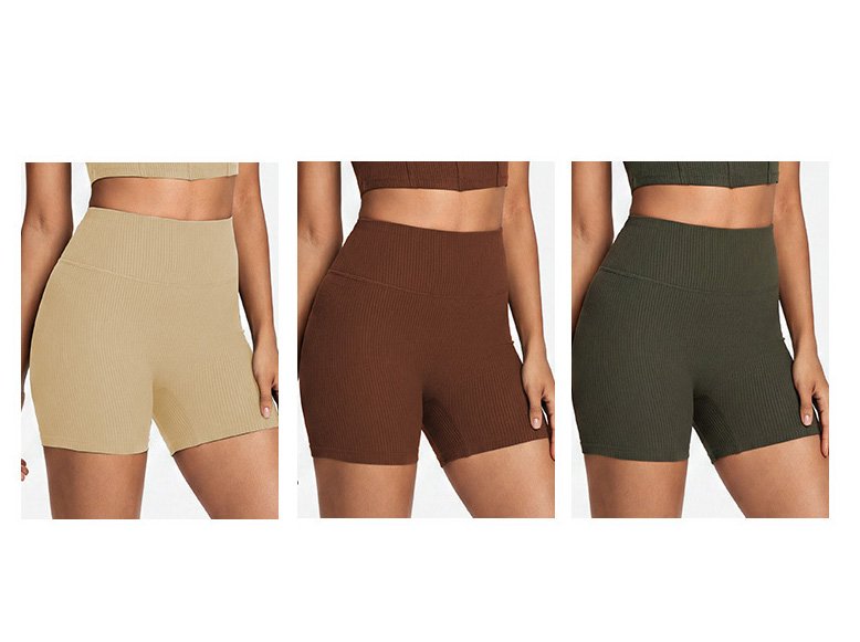 Wholesale Women High Waist Seamless Ribbed Biker Shorts CL301 8 CL301 4