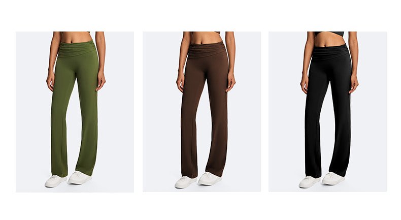 Custom Foldover Ruched Flare Leggings A02 11 A02 5 1