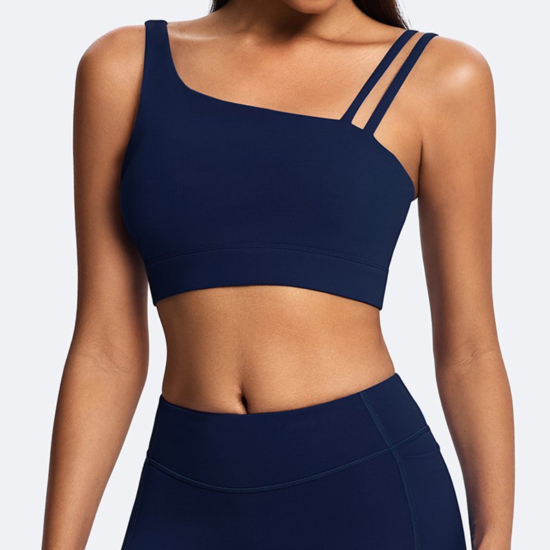 Custom Asymmetric Recycled Sports Bra Wholesale B209 6 B209 1