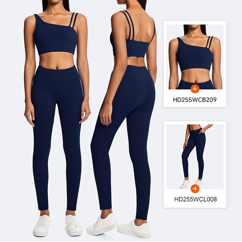 Custom Asymmetric Recycled Sports Bra Wholesale B209 8 B209 4