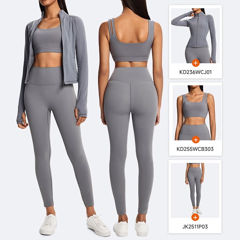 Eco friendly 3 Piece Activewear Set B303 P03 CJ01 4