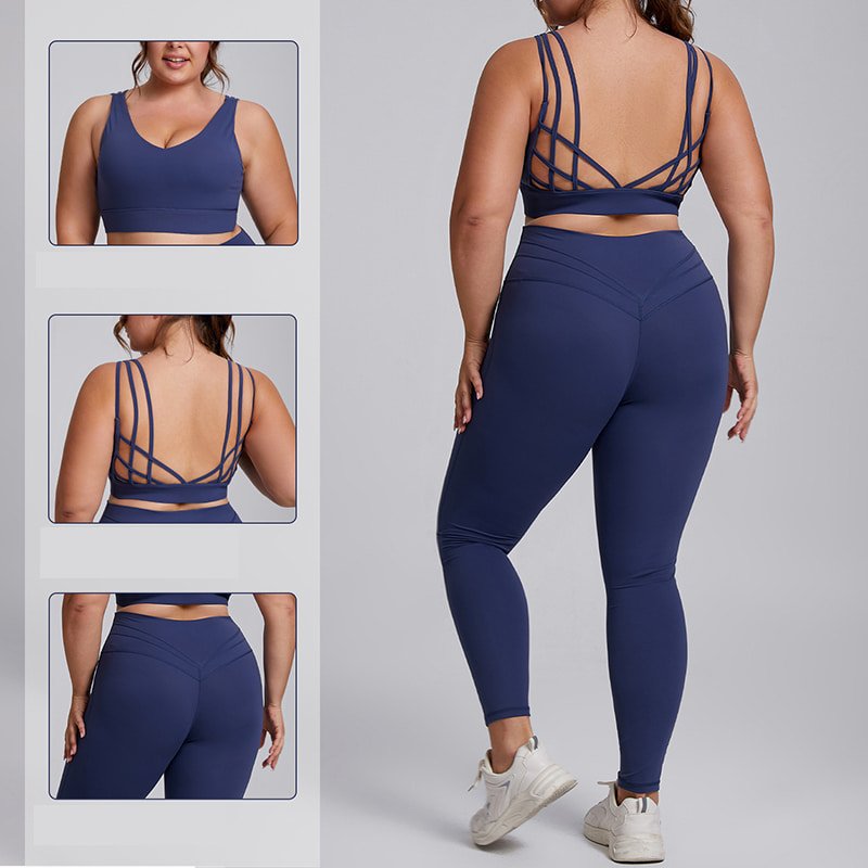 Custom Private Label Plus Size Yoga Co-ords Set F207 F208 9 F207 F208 plus 5