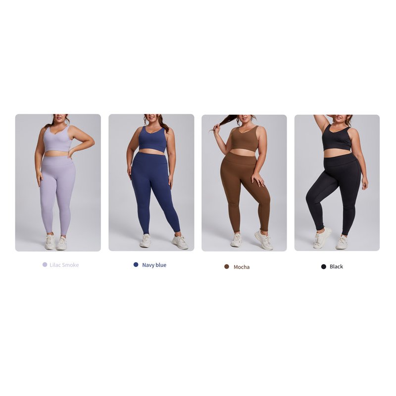 Custom Private Label Plus Size Yoga Co-ords Set F207 F208 11 F207 F208 plus color