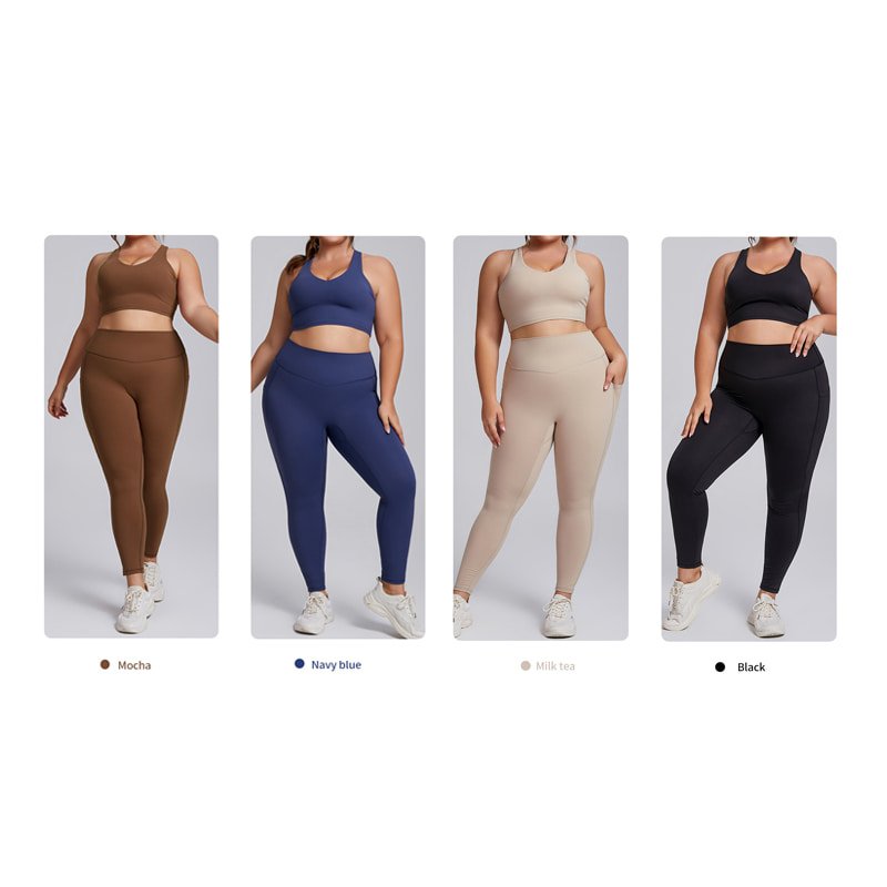 OEM Custom Plus Size Yoga Set 2 Piece Workout Outfits F209 F210 9 F209 F210 color