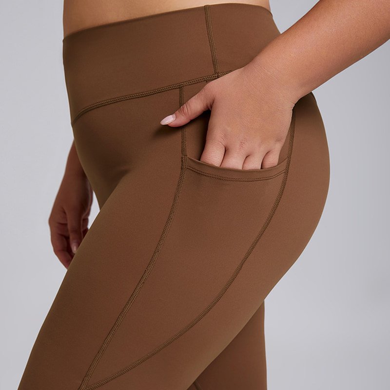 Wholesale Plus Size High Waist Yoga Leggings with Side Pocket F209 8 F209 plus 2