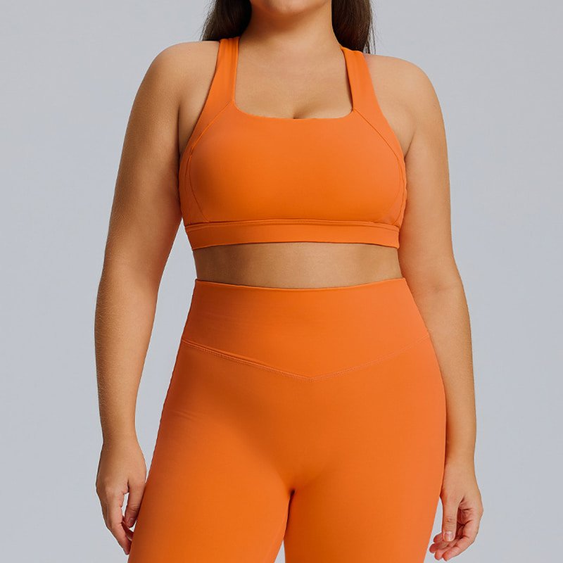 Private Label Plus Size Criss-Cross Back Sports Bra F215 6 F215 1