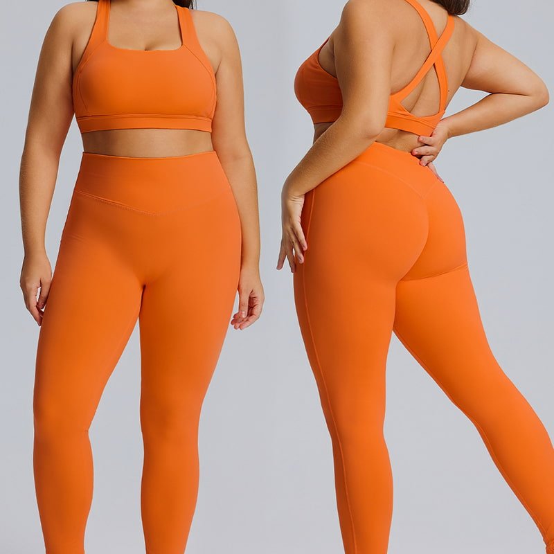 Private Label Plus Size Criss-Cross Back Sports Bra F215 8 F215 2