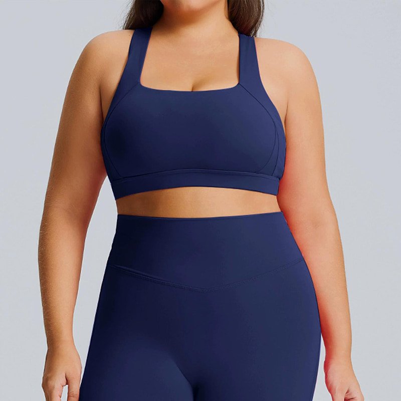 Private Label Plus Size Criss-Cross Back Sports Bra F215 2 Private Label Plus Size Criss-Cross Back Sports Bra F215 - Image 2
