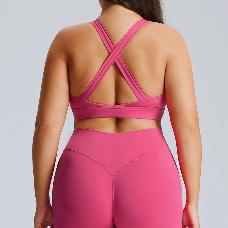 Private Label Plus Size Criss-Cross Back Sports Bra F215 3 Private Label Plus Size Criss-Cross Back Sports Bra F215 - Image 3
