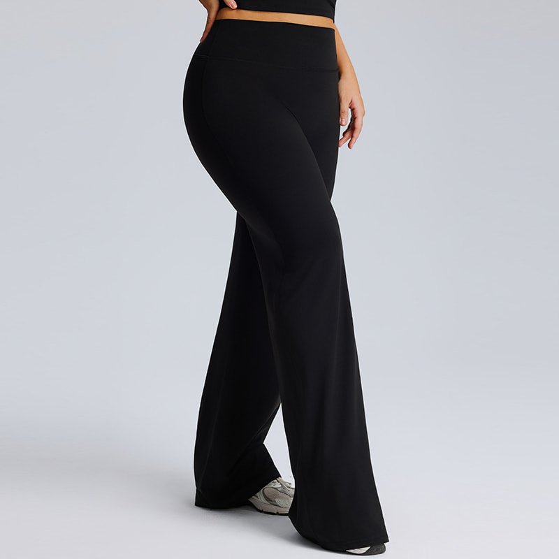 Wholesale Plus Size High Waisted Straight Leg Yoga Pants F245 3 Wholesale Plus Size High Waisted Straight Leg Yoga Pants F245 - Image 3