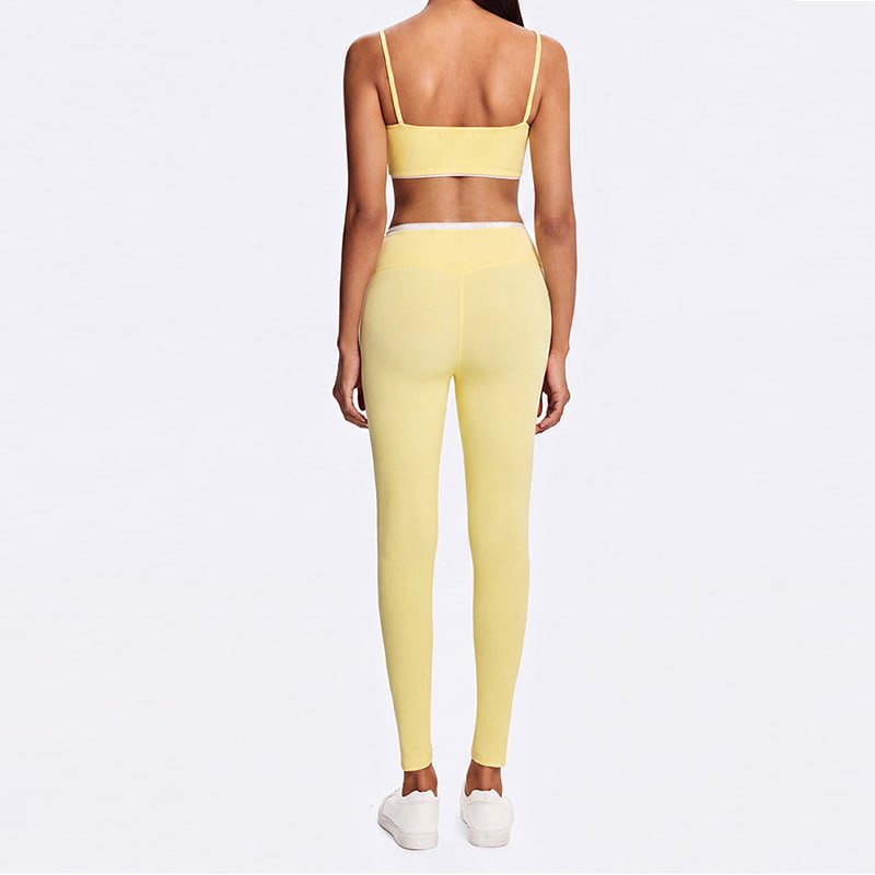 Wholesale OEM Eco-Friendly Contrast Trim Yoga Legging Set B228 L006 2 Wholesale OEM Eco-Friendly Contrast Trim Yoga Legging Set B228 L006 - Image 2