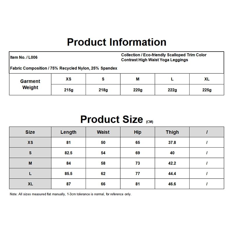 Wholesale OEM Eco-Friendly Contrast Trim Yoga Legging Set B228 L006 11 L006 info