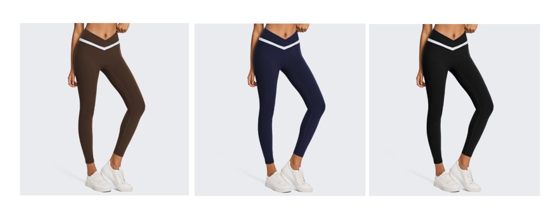 Custom Private Label Eco-Friendly Crossover Waist Yoga Leggings L902 10 L902 colors