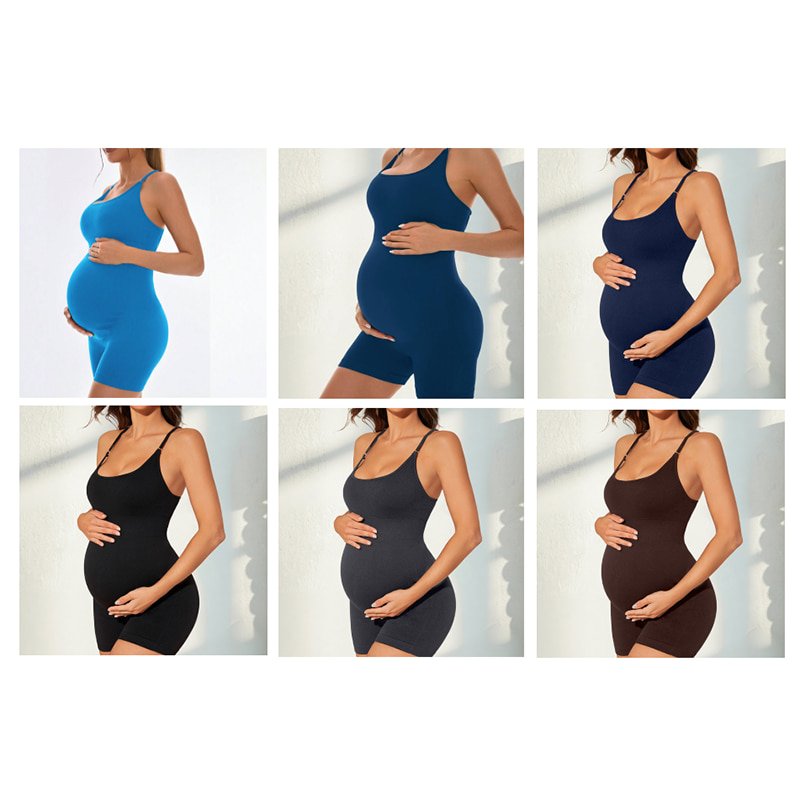 Wholesale Custom Strappy Back Maternity Yoga Onesie N24419 10 Maternity Activewear N24419 color