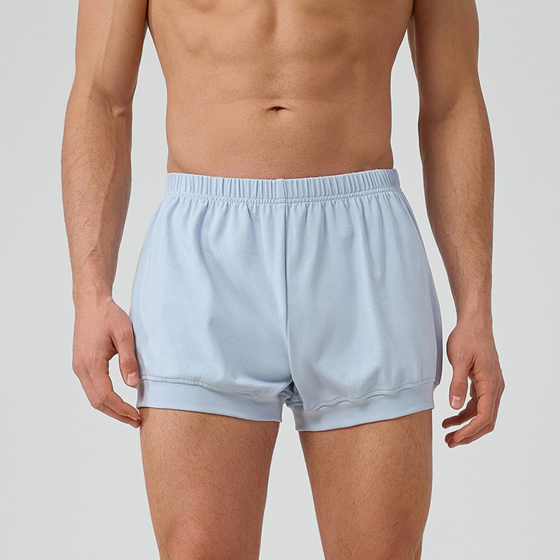 Custom Men's Breathable Cotton Loose Yoga Shorts N51424 3 Custom Men's Breathable Cotton Loose Yoga Shorts N51424 - Image 3