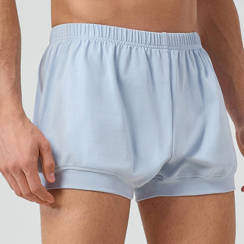 Custom Men's Breathable Cotton Loose Yoga Shorts N51424 6 Mens Cotton Loose Yoga Shorts N514247