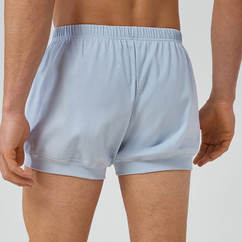Custom Men's Breathable Cotton Loose Yoga Shorts N51424 4 Custom Men's Breathable Cotton Loose Yoga Shorts N51424 - Image 4