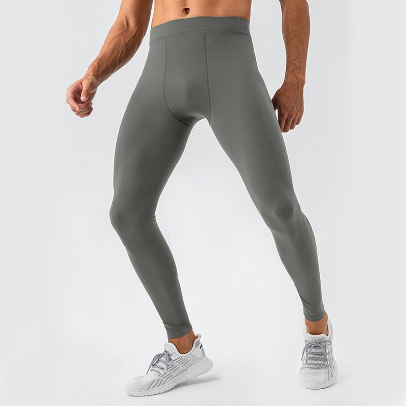 Custom Breathable Nude-Feel Men's Fitness Yoga Tights N31342 5 Custom Breathable Nude-Feel Men's Fitness Yoga Tights N31342 - Image 5