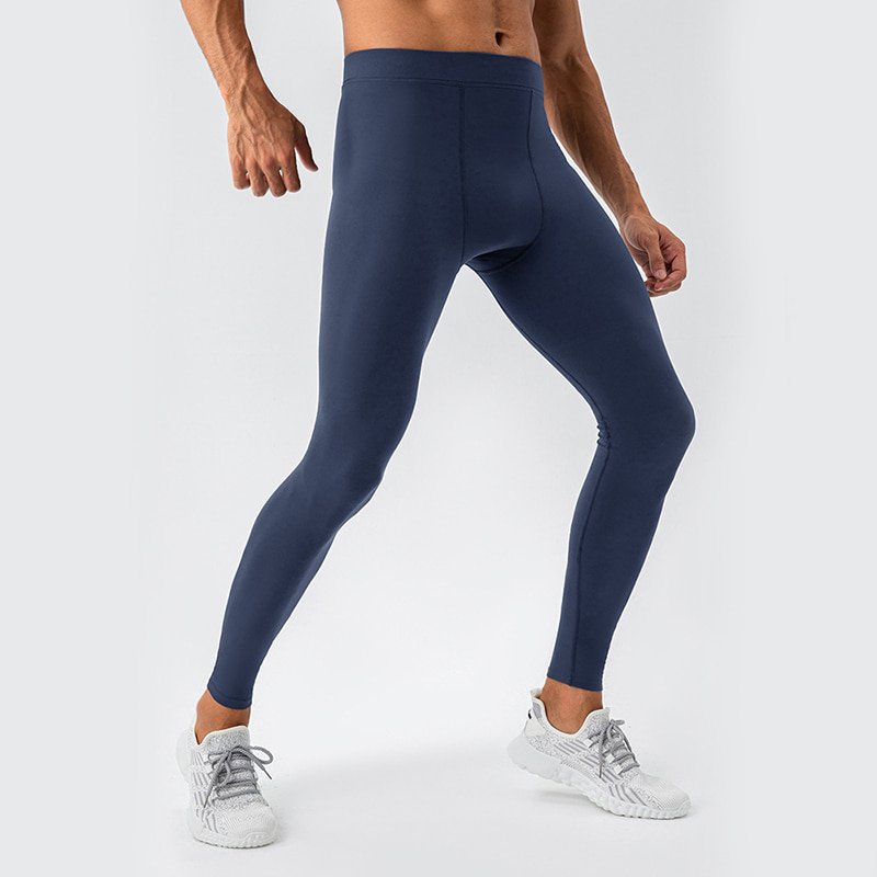Custom Breathable Nude-Feel Men's Fitness Yoga Tights N31342 2 Custom Breathable Nude-Feel Men's Fitness Yoga Tights N31342 - Image 2